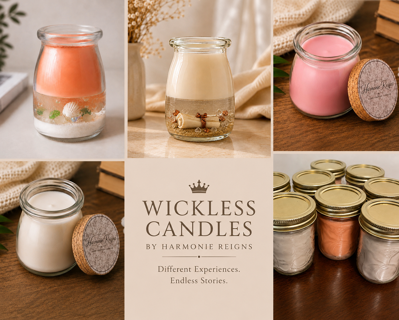 Wickless Candles By Harmonie Reigns