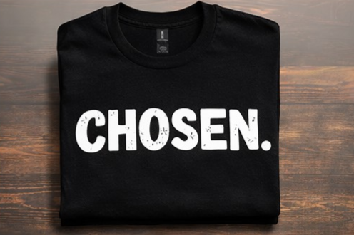 Chosen Shirt | Inspirational Graphic Tee | Faith Based Streetwear | Motivational Minimalist Shirt | Live With Purpose Tee | Unisex Empowerment Shirt
