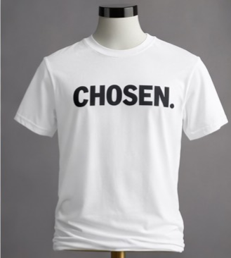 Chosen Shirt | Inspirational Graphic Tee | Faith Based Streetwear | Motivational Minimalist Shirt | Live With Purpose Tee | Unisex Empowerment Shirt