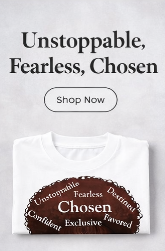 Natural Hair Chosen Queen Shirt – Black Woman Empowerment Tee | Afro Pride Shirt | Melanin Graphic Tee