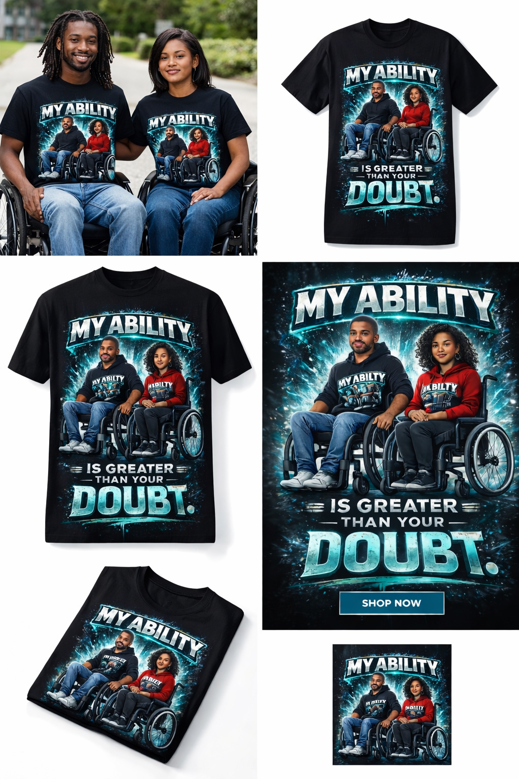 My Ability Is Greater Than Your Doubt – Inspirational Disability Awareness T-Shirt