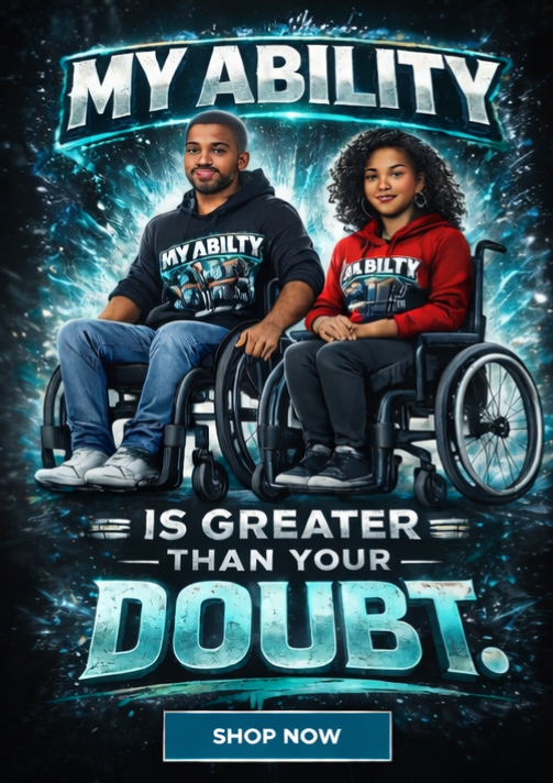 My Ability Is Greater Than Your Doubt – Inspirational Disability Awareness T-Shirt