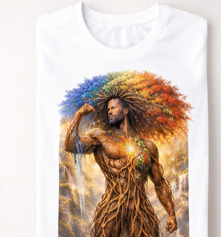 You Can’t Uproot What Was Meant to Grow Shirt, Motivational Graphic Tee, Inspirational Strength Shirt, Afrocentric Art T-Shirt, Growth Mindset Apparel Male Shirt