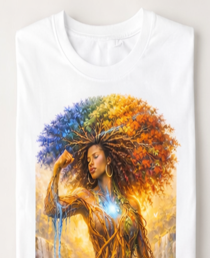 You Can’t Uproot What Was Meant to Grow Shirt, Empowerment T-Shirt, Inspirational Afro Art Tee, Growth Mindset Graphic Tee, Black Woman Art Shirt
