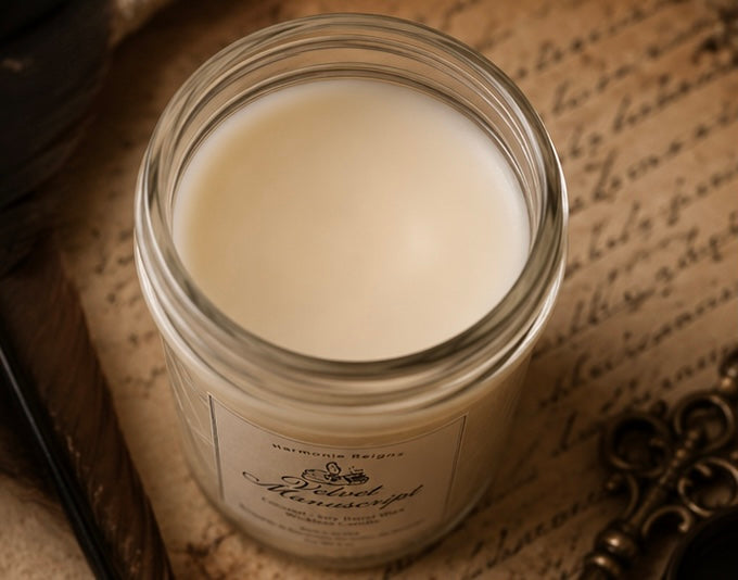 Velvet Manuscript | Wickless Candle- Large