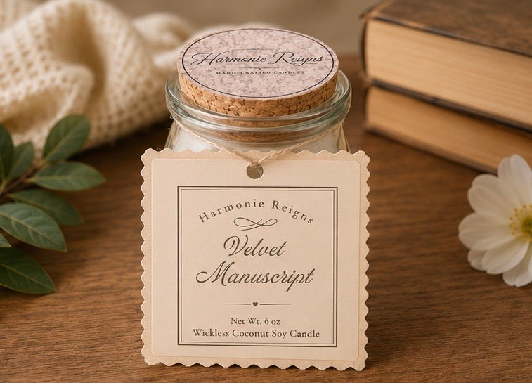 Velvet Manuscript | Wickless Candle - Small